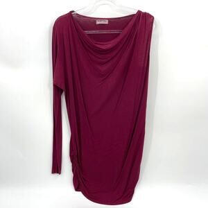 MICHAEL STARS Shirt Womens Single Long Sleeve Size OS  Soft Tunic Stretch Top